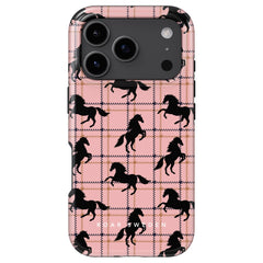 Plaid Horse MagSafe mobilskal – Plaid Horse Pink