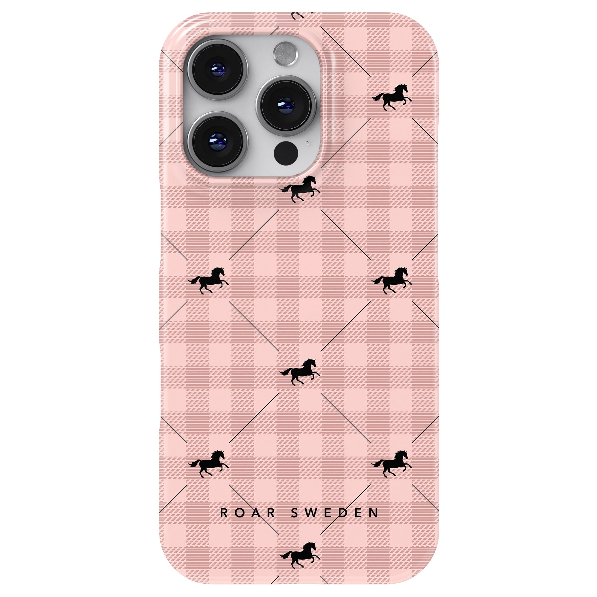 Slim mobilskal – Plaid Horse Rosy