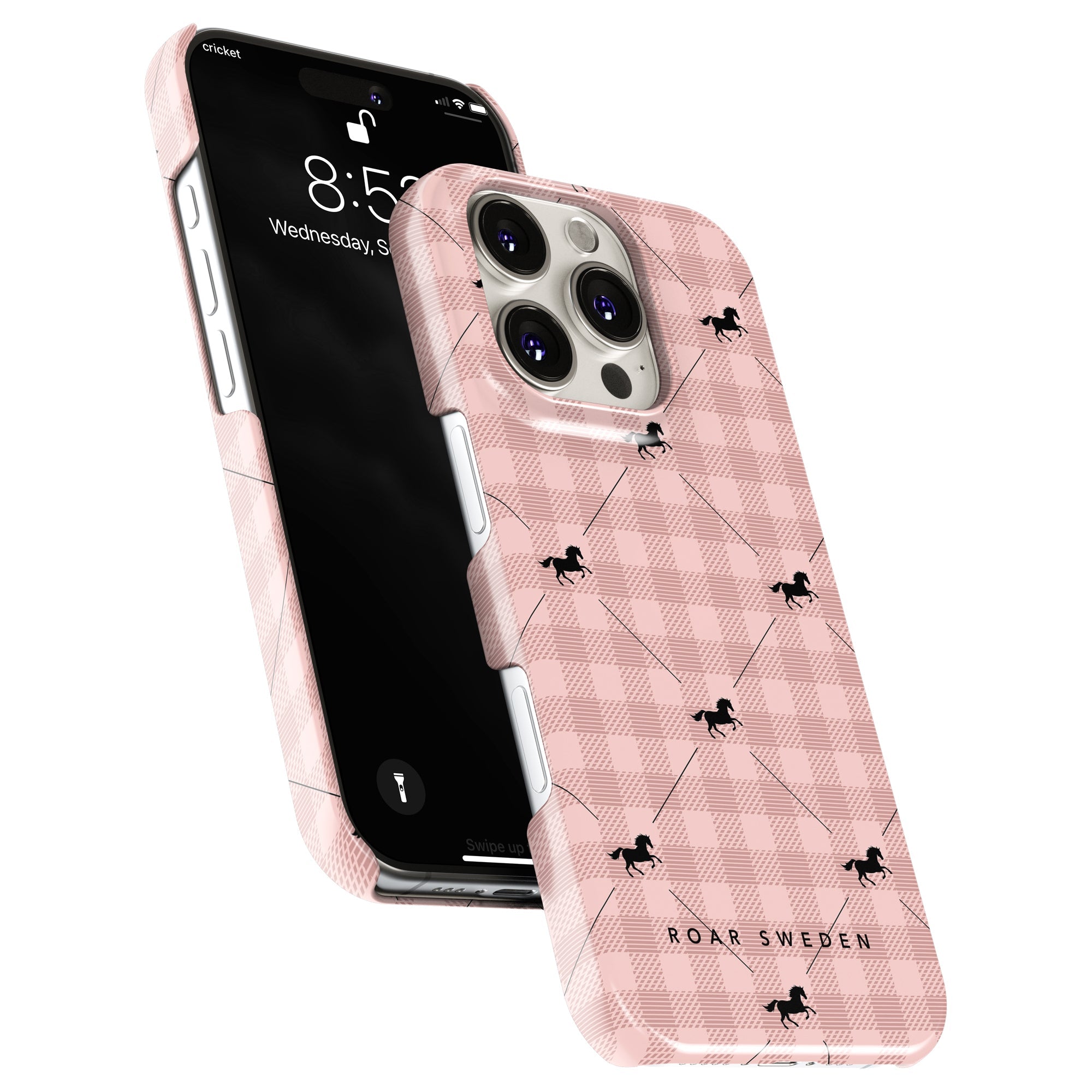 Slim mobilskal – Plaid Horse Rosy