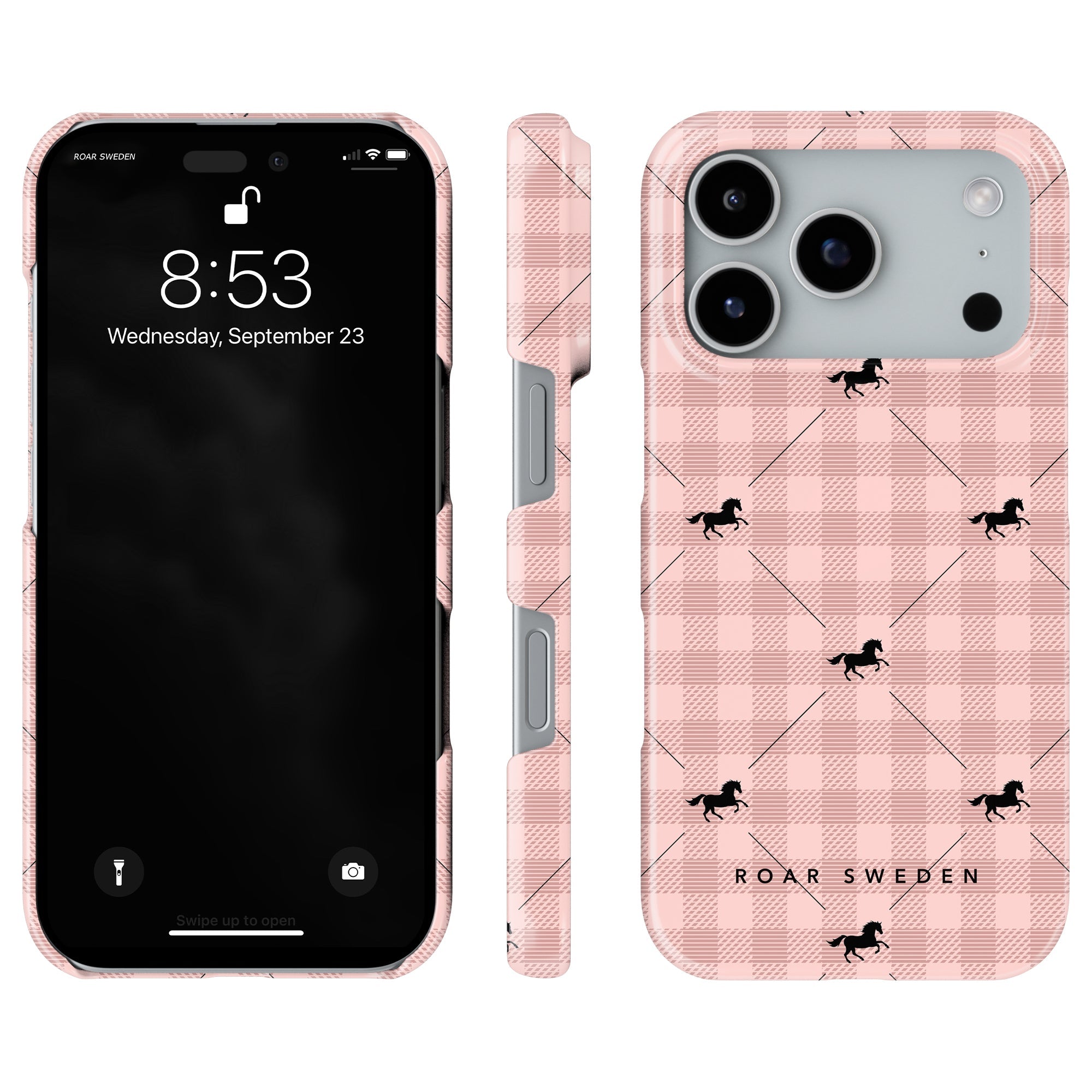 Plaid Horse Slim mobilskal – Plaid Horse Rosy