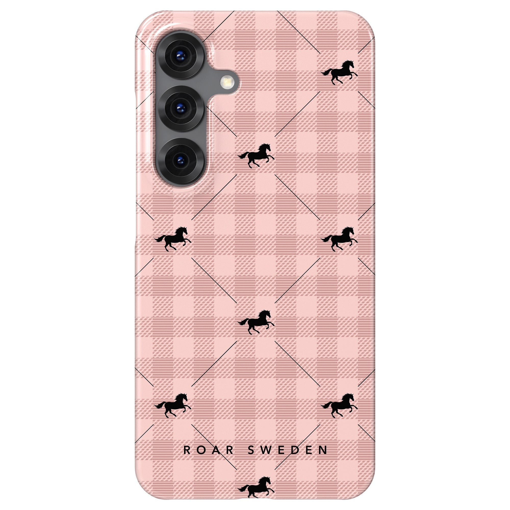 Slim mobilskal – Plaid Horse Rosy