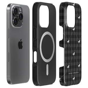 Plaid Horse Black - Magsafe Tough Case