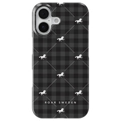 Plaid Horse Slim mobilskal – Plaid Horse Black