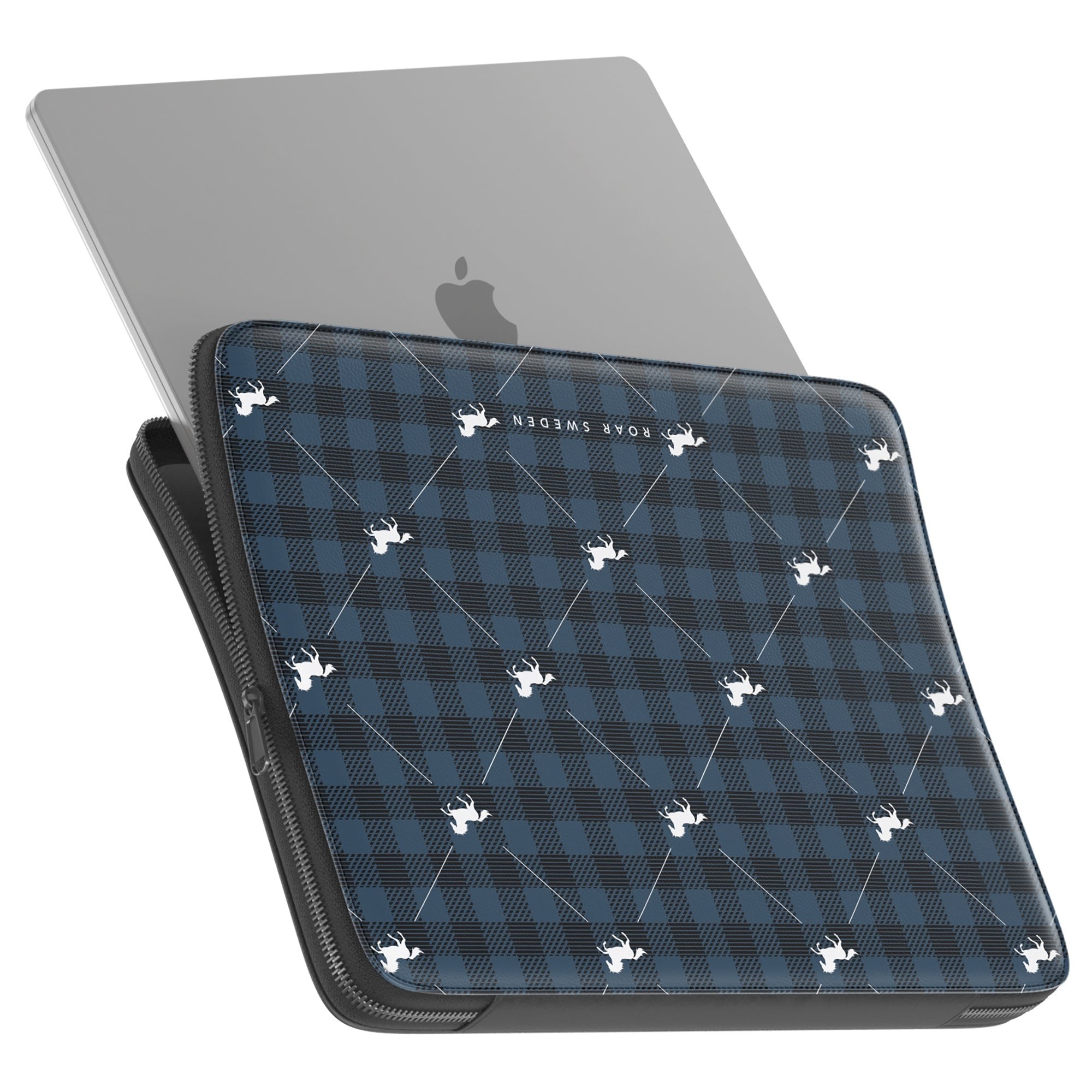 Plaid Horse Blue - Laptopfodral - Roar Sweden