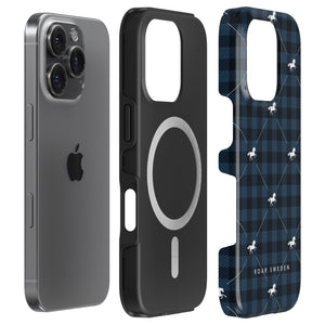 Plaid Horse Blue - Magsafe Tough Case