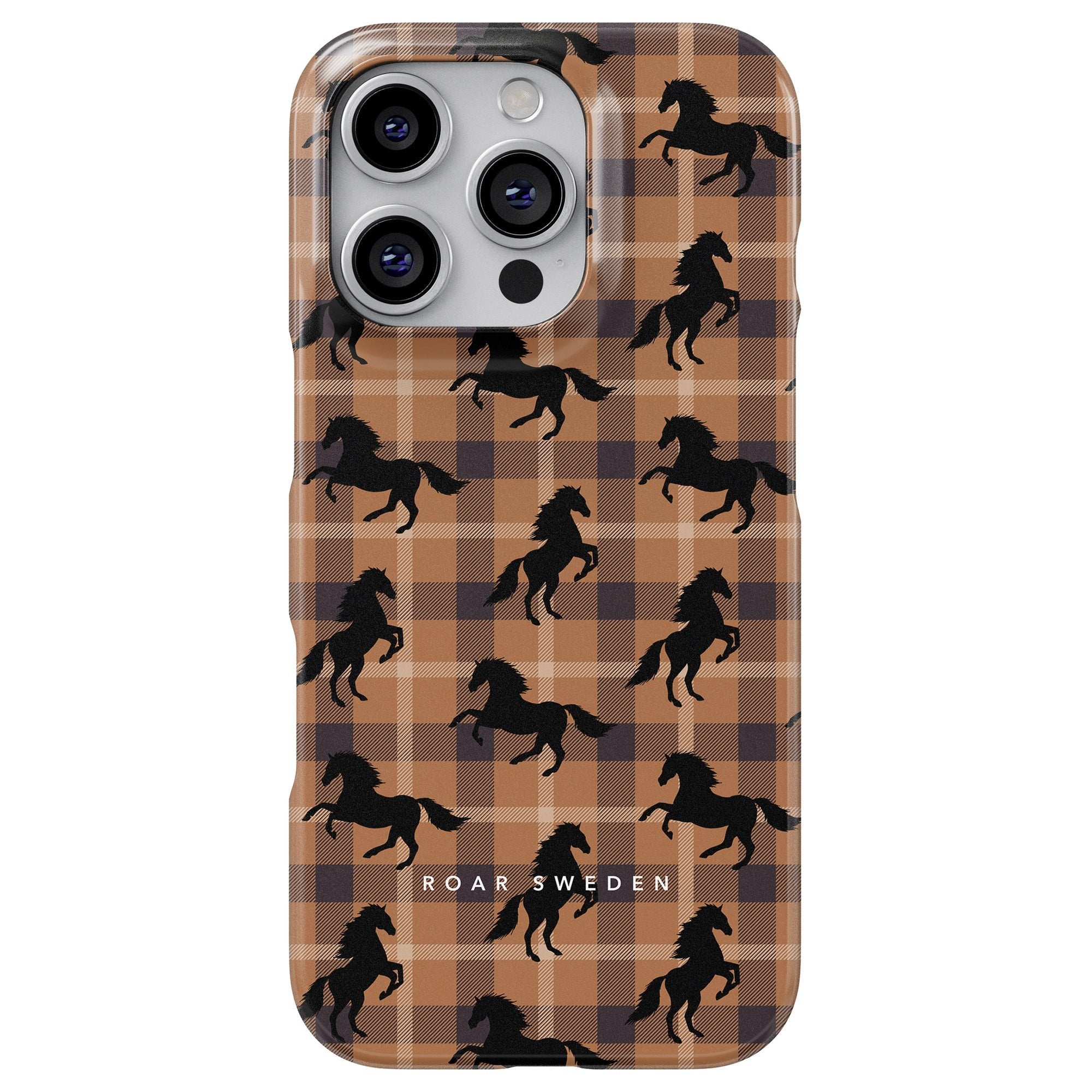 Plaid Horse Brown - Slim case