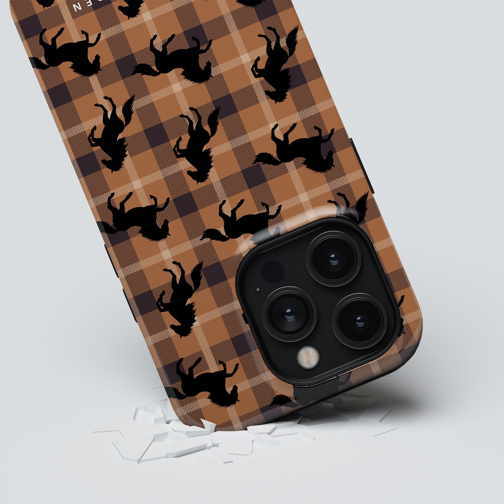 Plaid Horse MagSafe mobilskal – Plaid Horse Brown