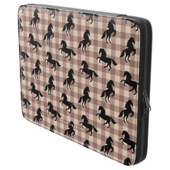 Plaid Horse Light Brown - Laptopfodral - Roar Sweden