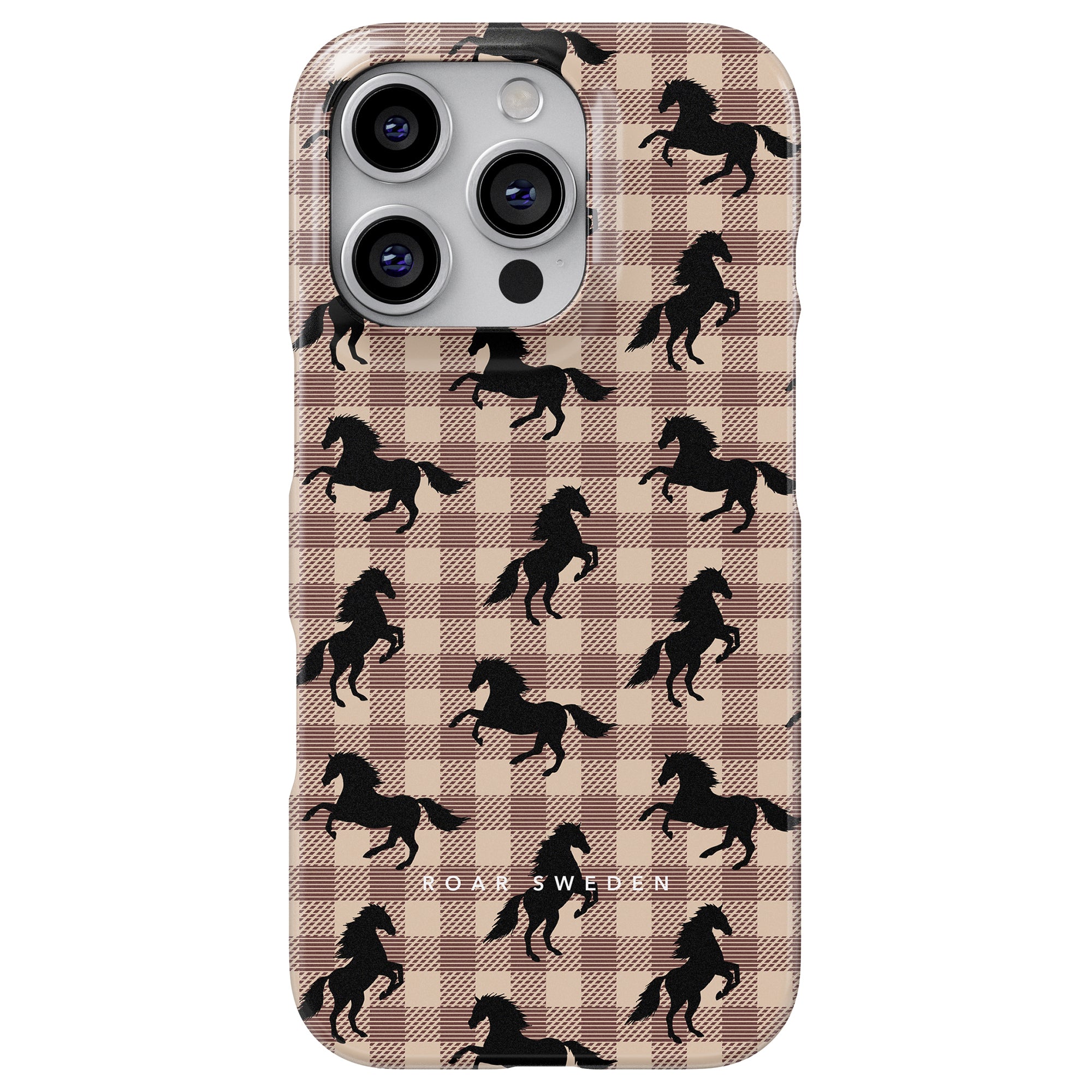 Plaid Horse Light Brown - Slim case