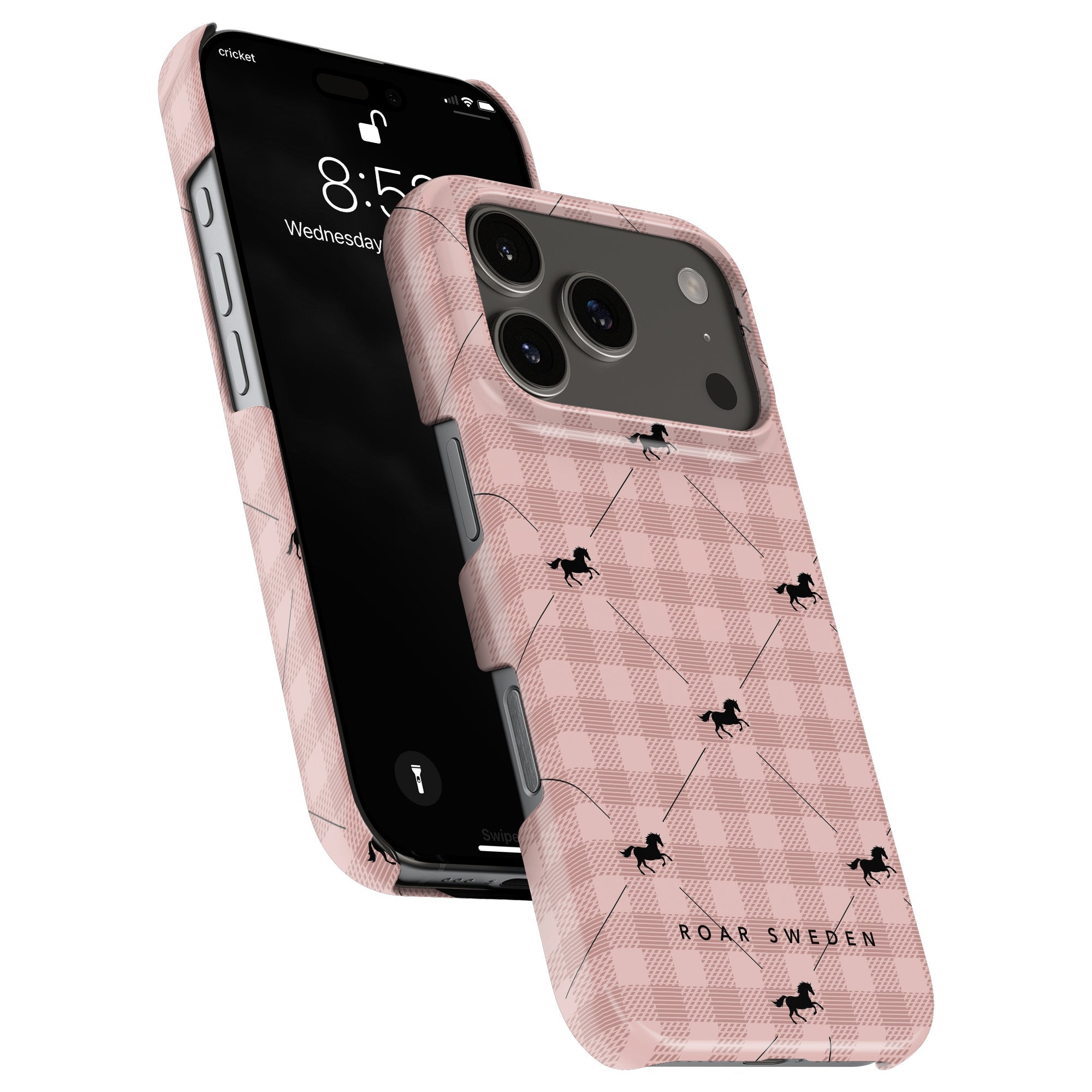 Plaid Horse Slim mobilskal – Plaid Horse Rosy