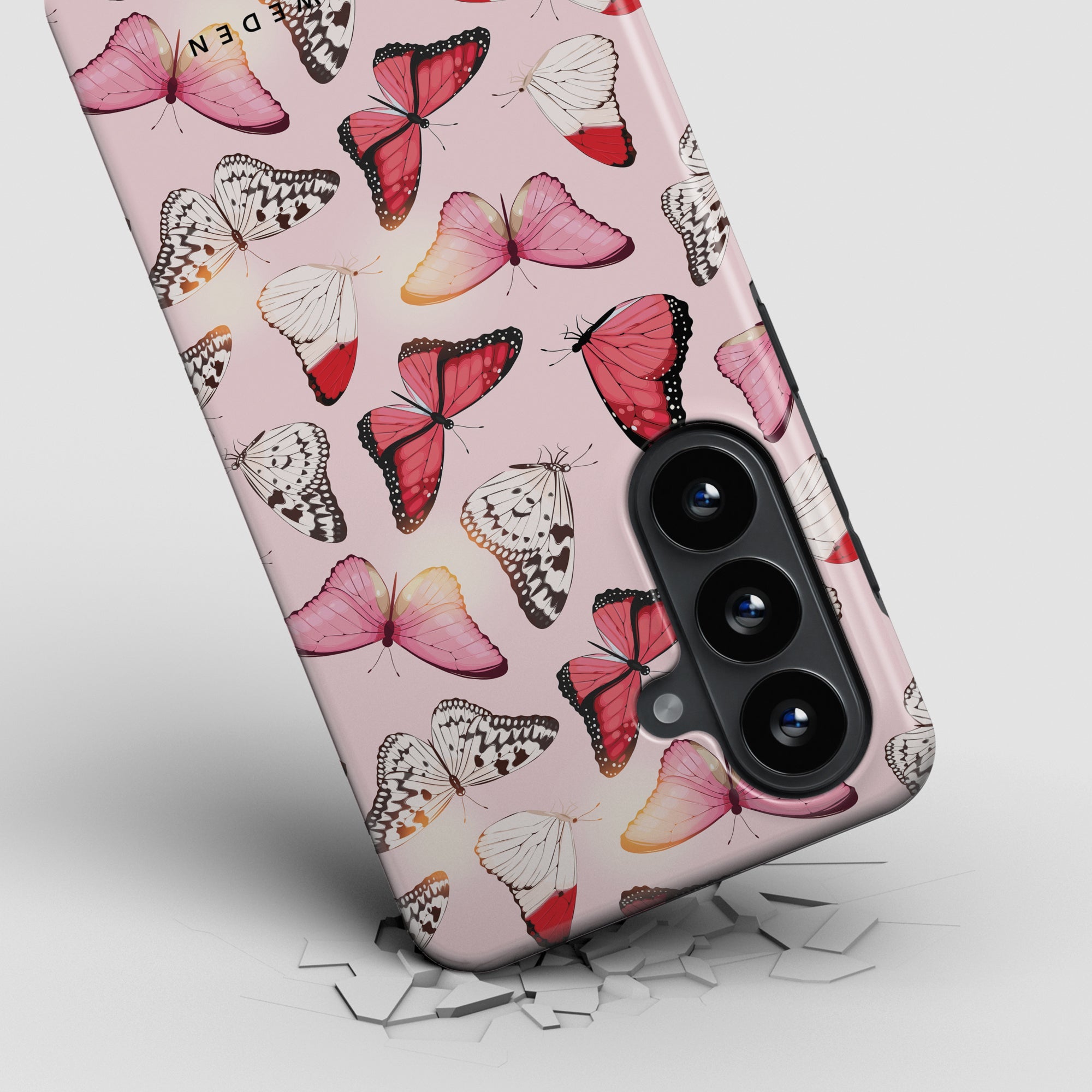 Tough mobilskal – Rosy Butterflies