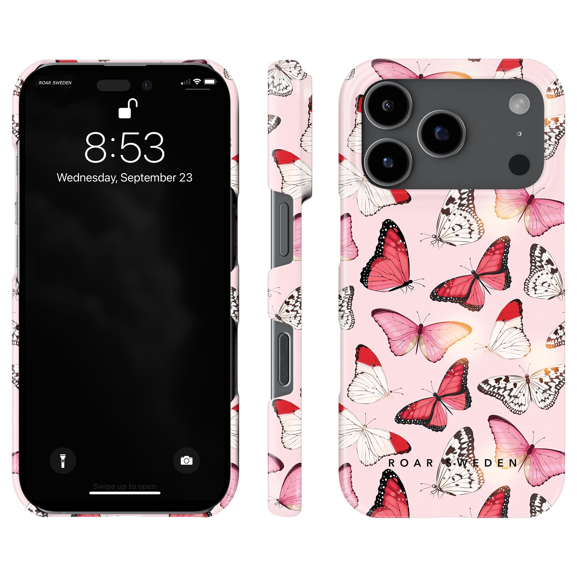 Slim mobilskal – Rosy Butterflies