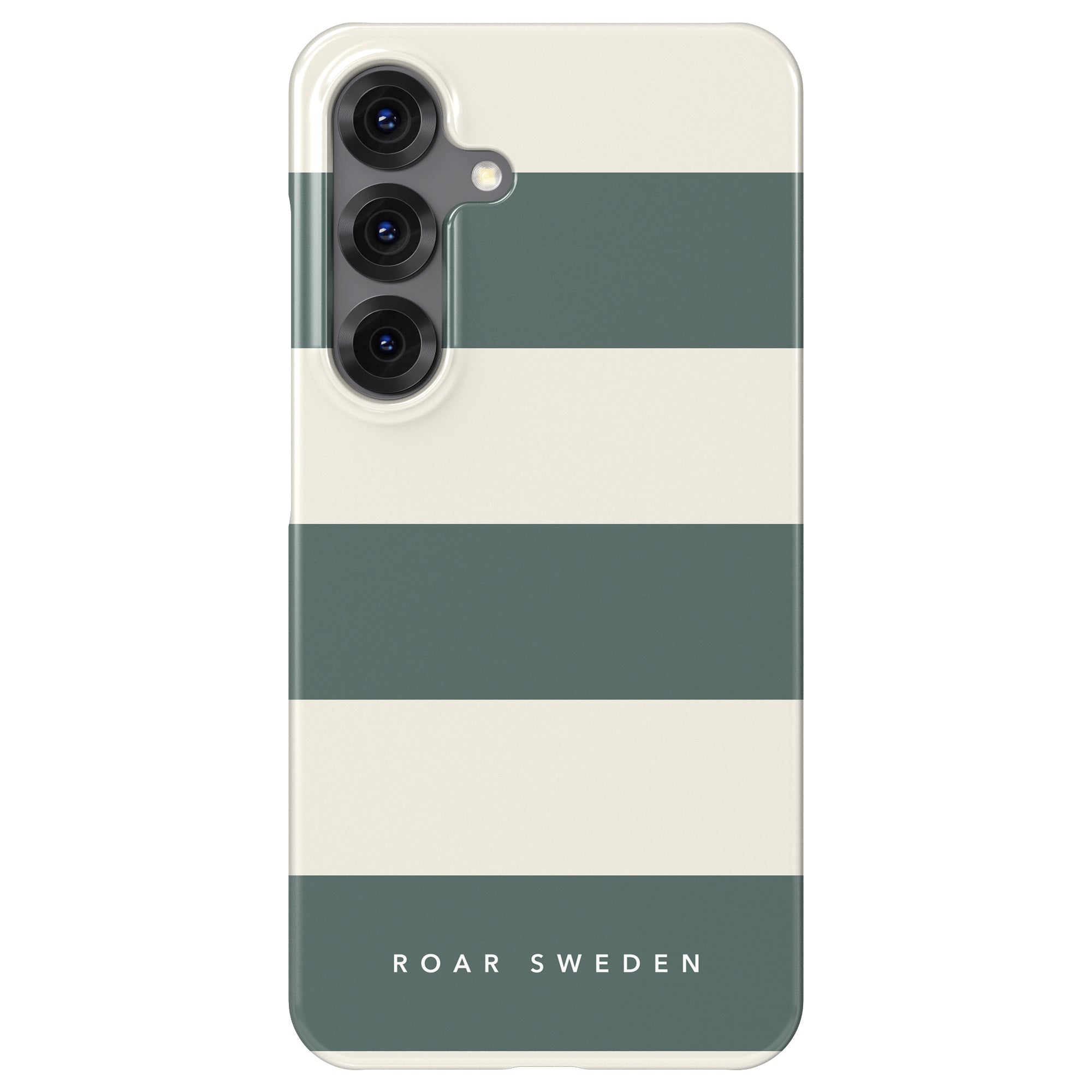 Slim mobilskal – Sage Stripes