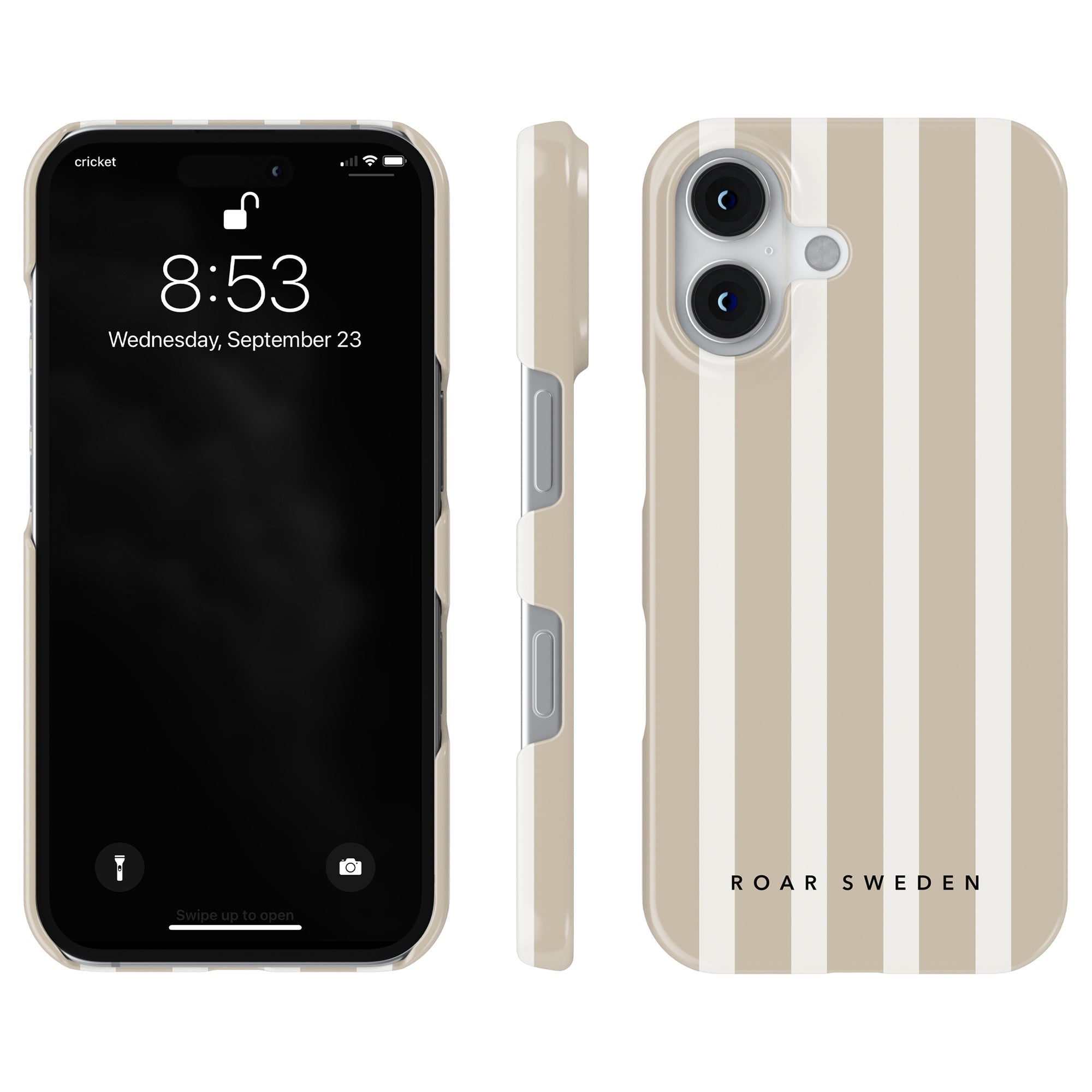 Slim mobilskal – Sand Stripes