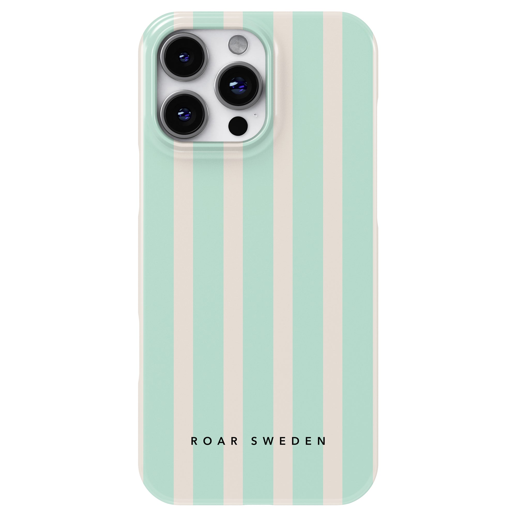 Slim mobilskal – Seafoam Stripes