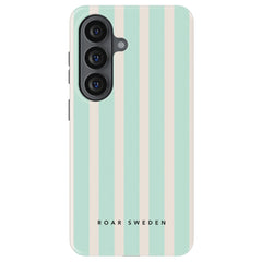 Seafoam Stripes - Magnetic Tough Phone Case - Roar Sweden