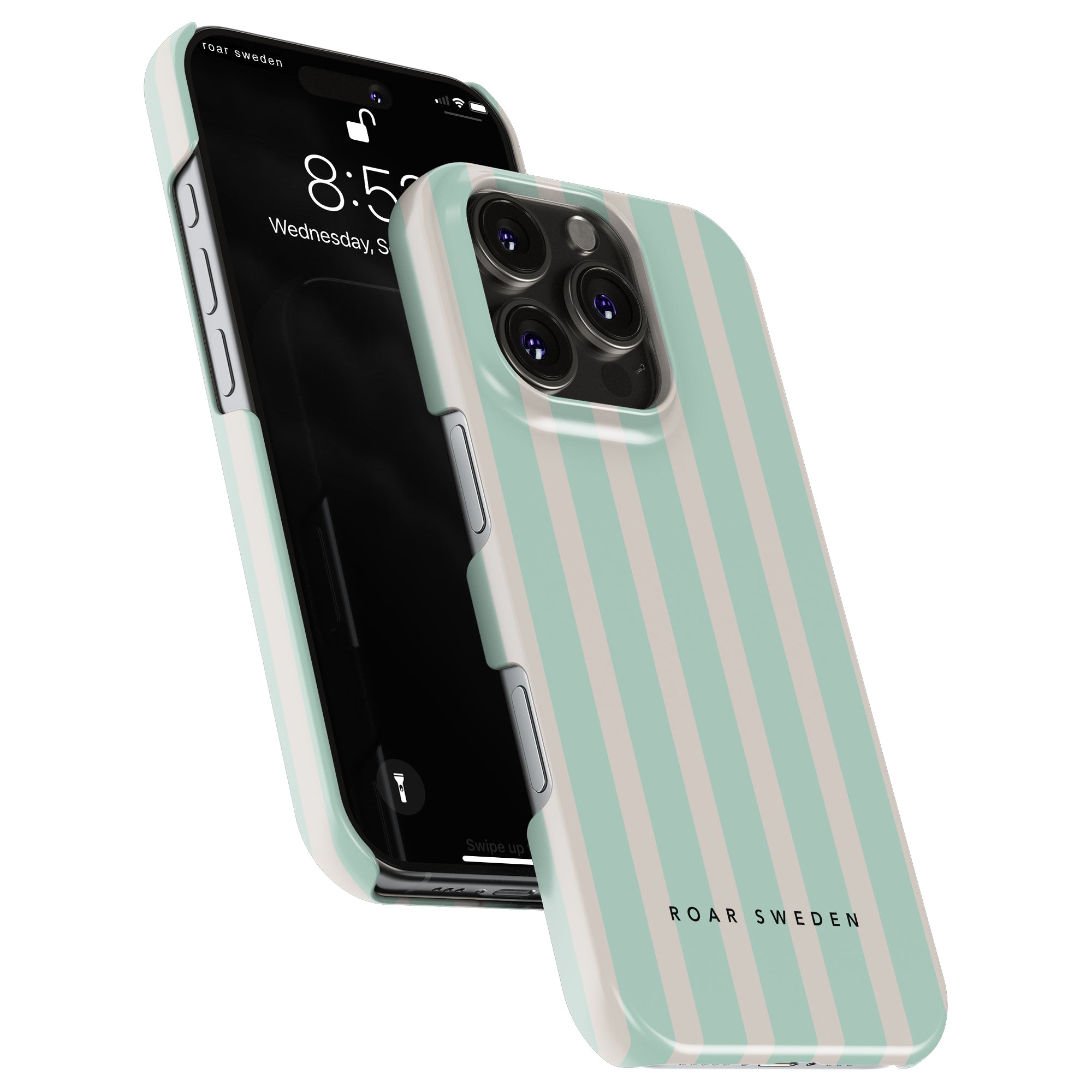 Seafoam Stripes - Slim case - Roar Sweden