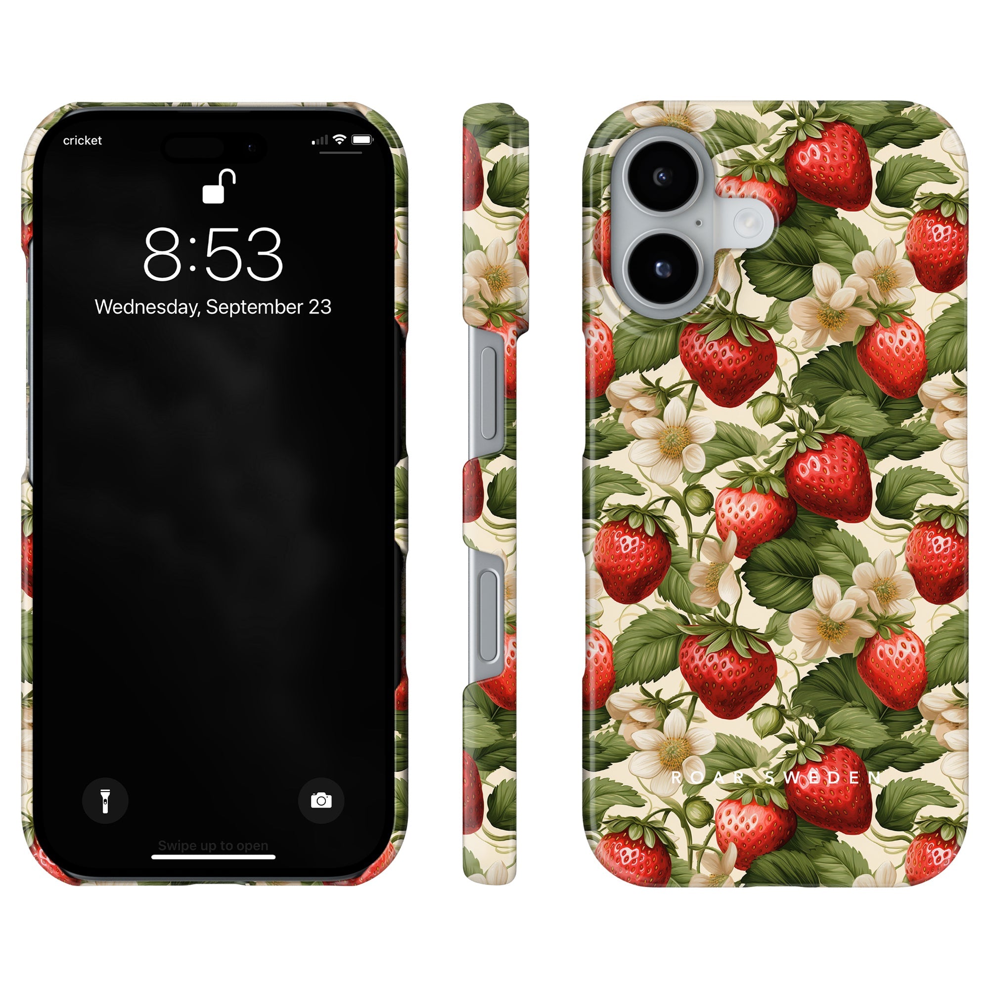 Slim mobilskal – Strawberries