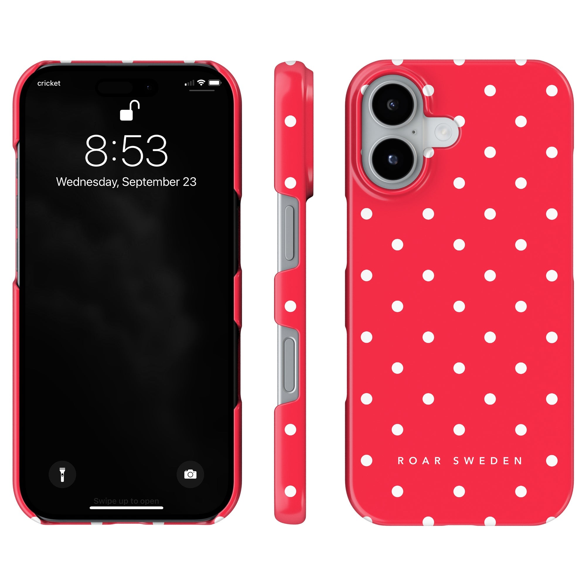 Strawberry Dots - Slim case - Roar Sweden
