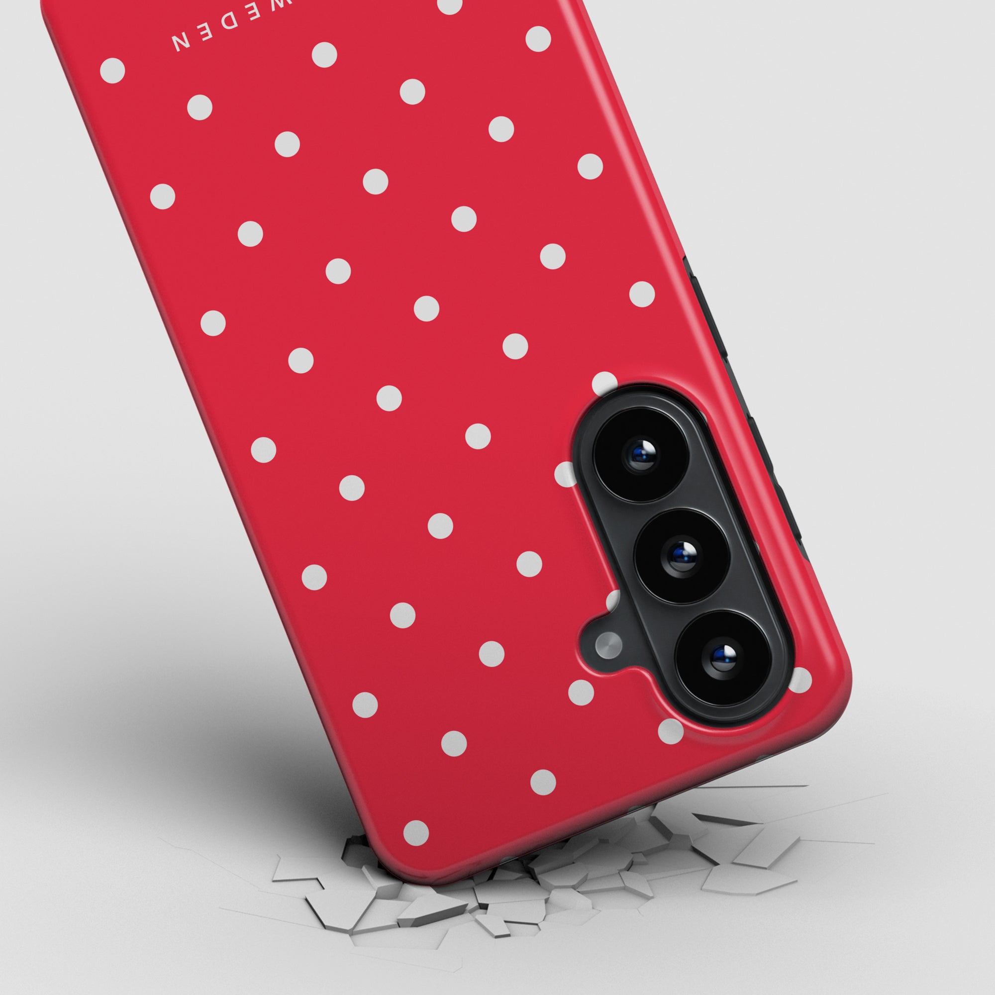 Tough mobilskal – Strawberry Dots