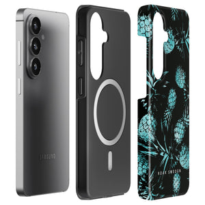 Turquoise Pineapples - Magnetic Tough Phone Case