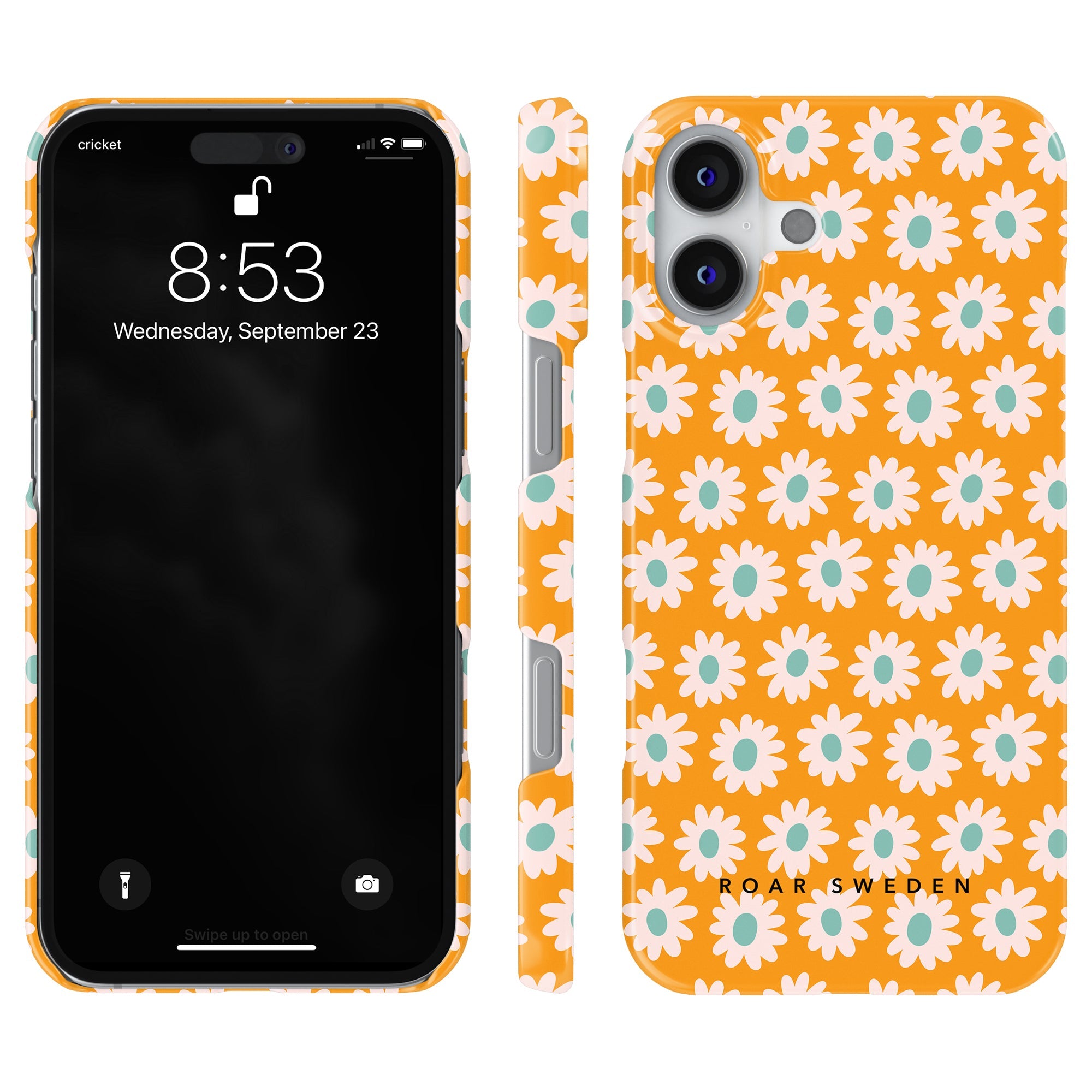 Slim mobilskal – Vårblomma Orange