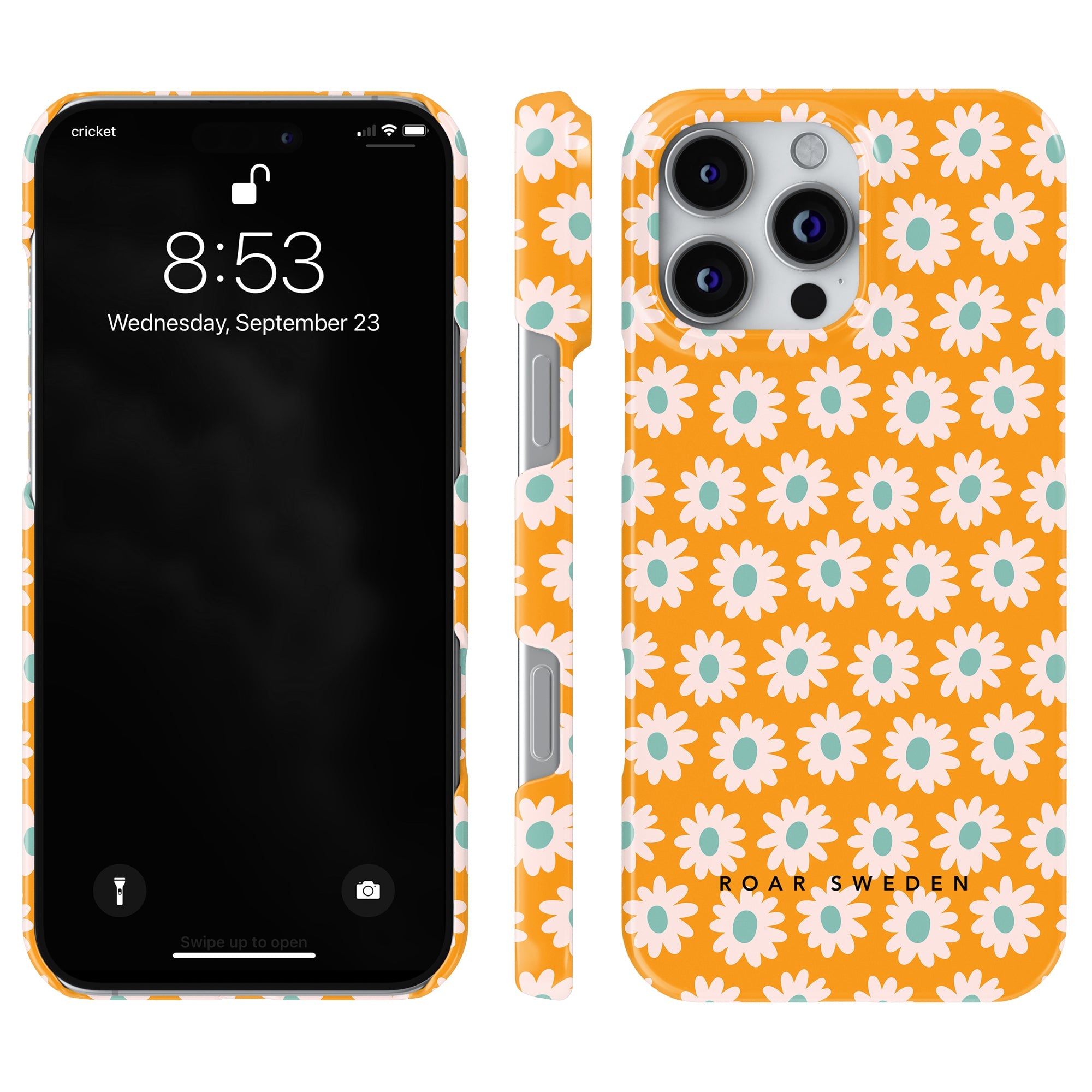 Slim mobilskal – Vårblomma Orange