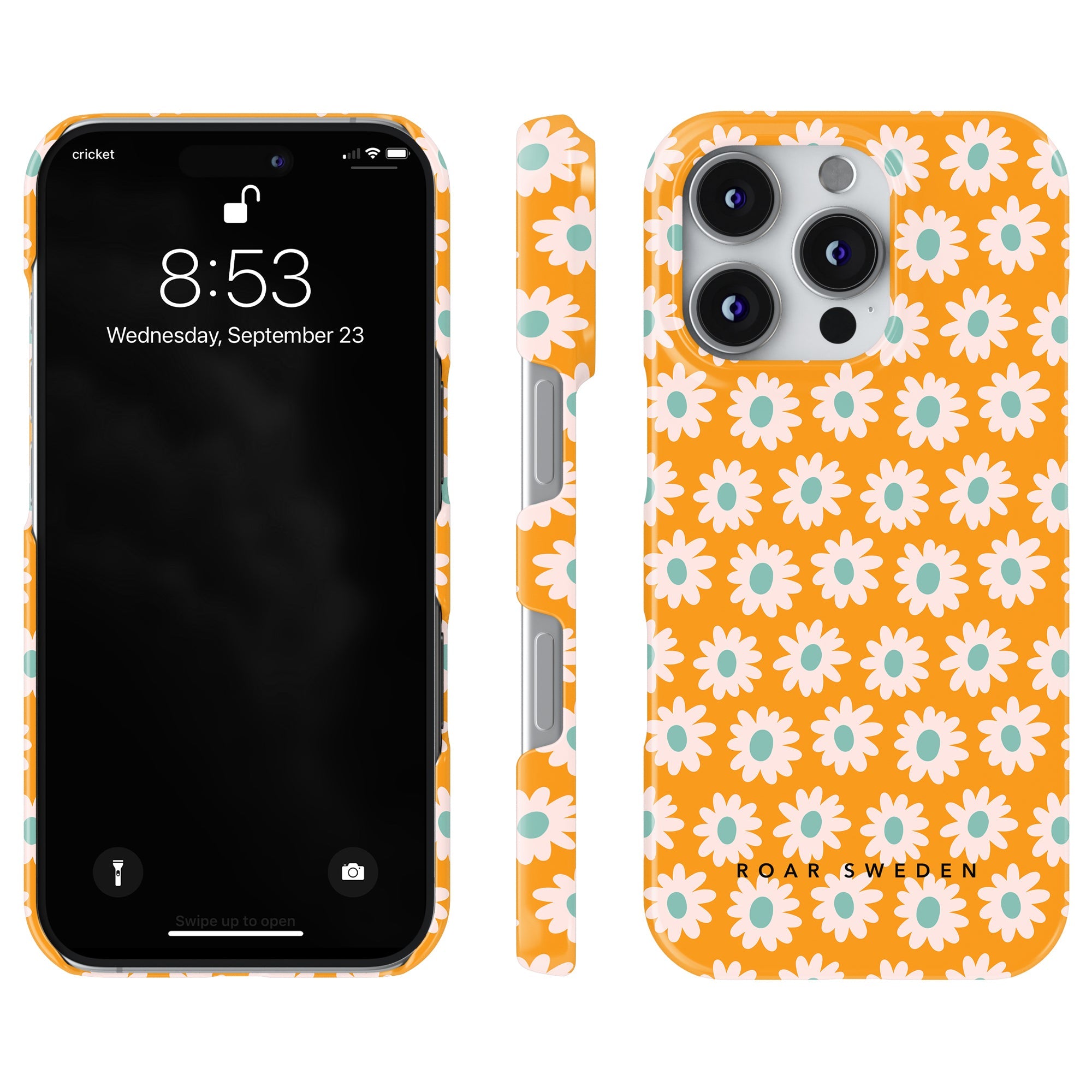 Slim mobilskal – Vårblomma Orange