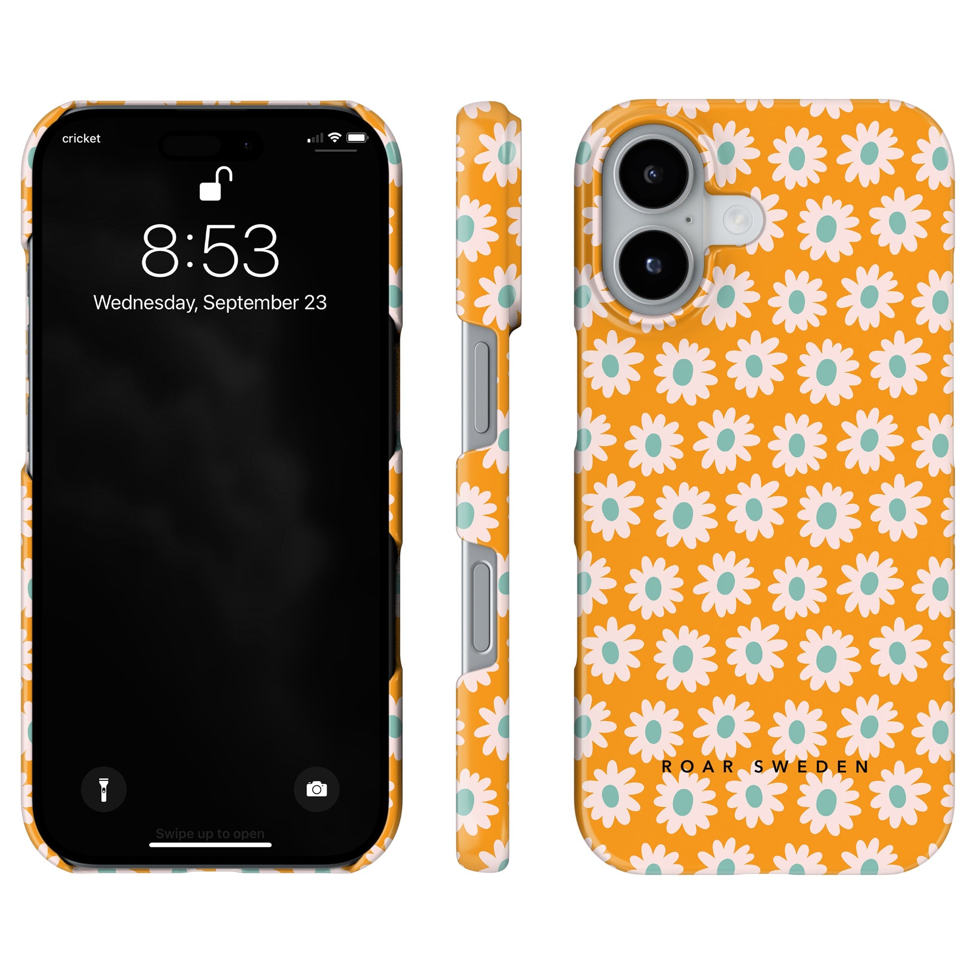 Slim mobilskal – Vårblomma Orange