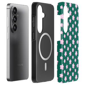 Spring Flower Green - Magnetic Tough Phone Case