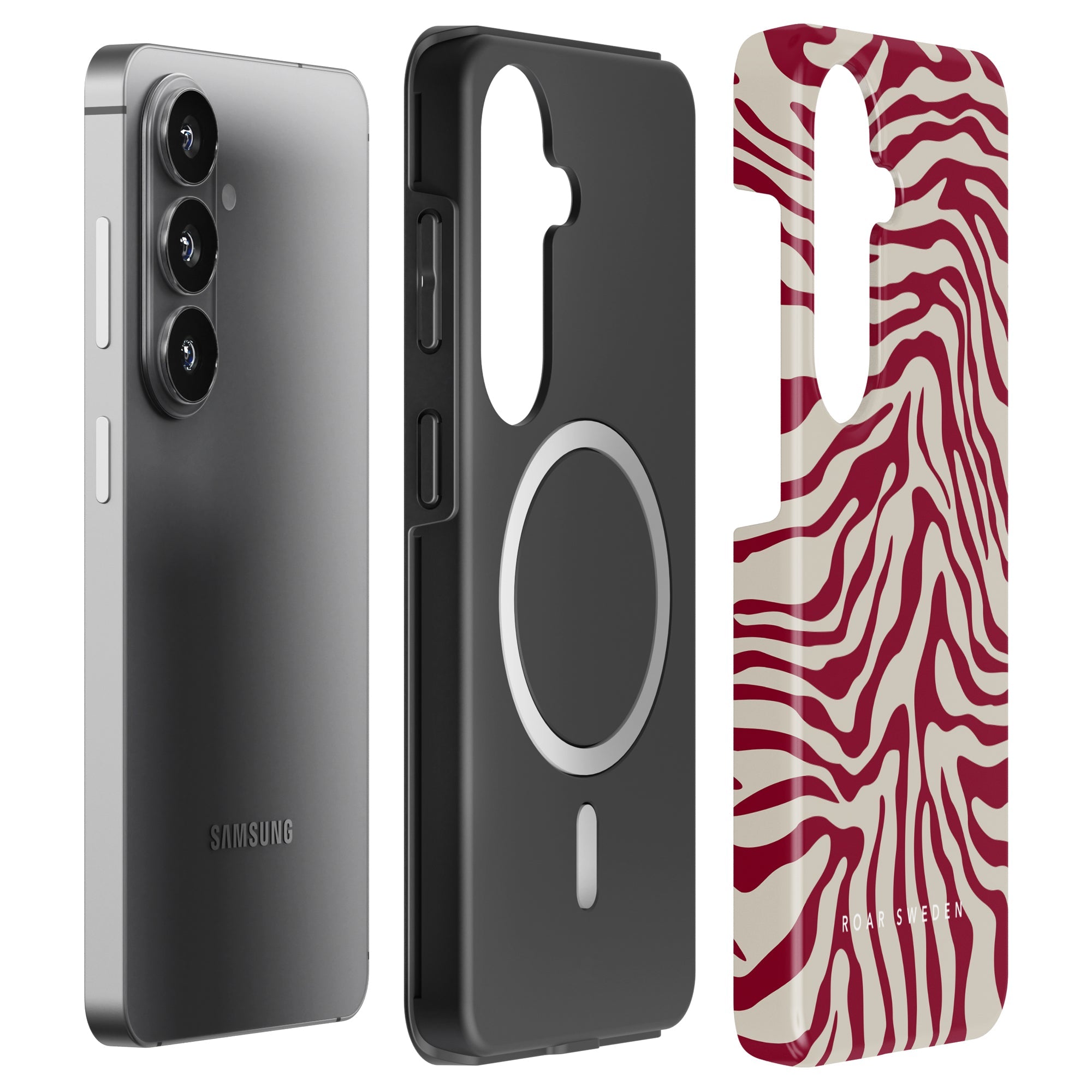 Zebra Rouge - Magnetic Tough Phone Case - Roar Sweden